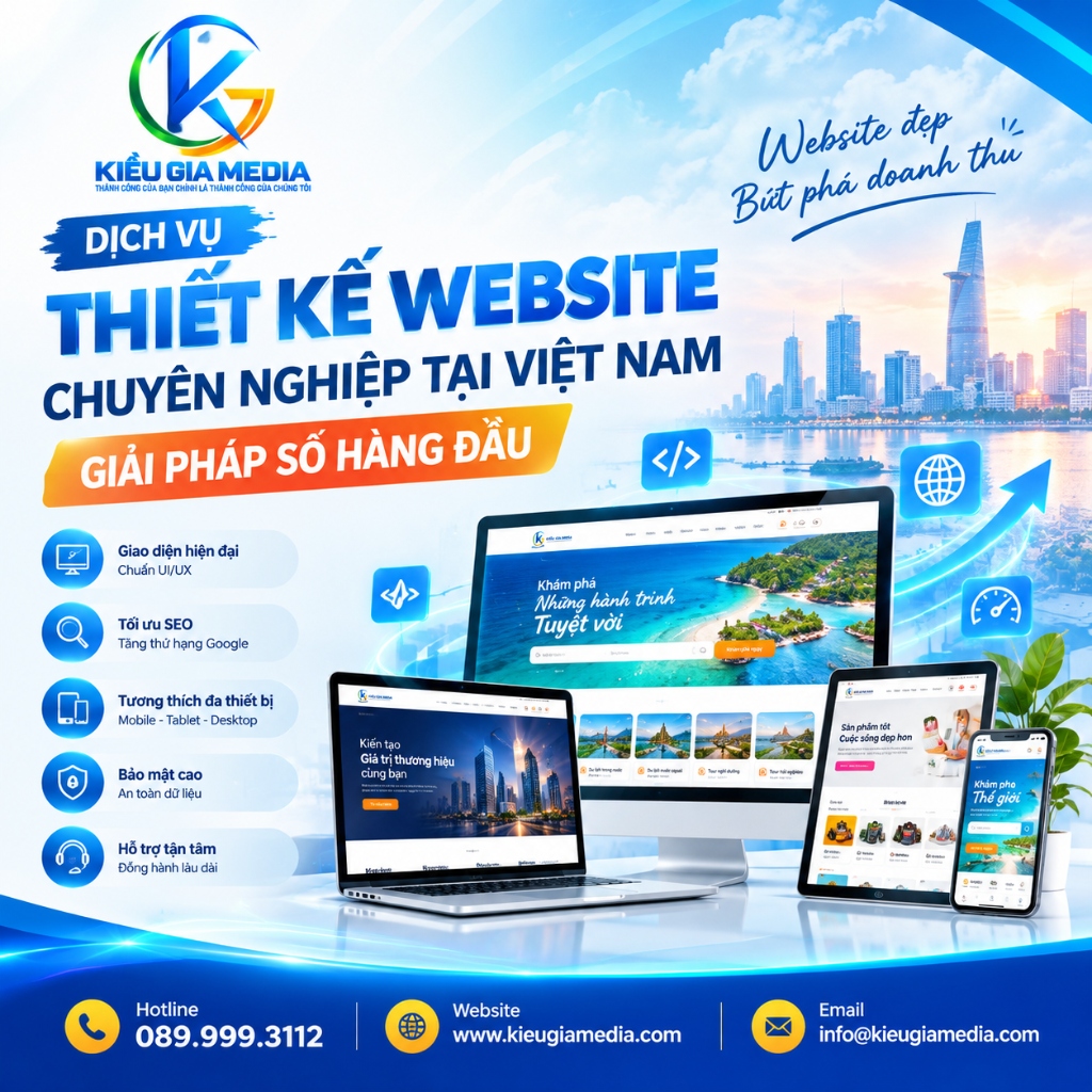Dịch vụ thiết kế website tại Thành phố Hồ Chí Minh - Chất lượng và chuyên nghiệp