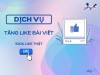 Top 3 dịch vụ tăng like giá rẻ chất Kon Tum Chốt đơn hàng hiệu quả