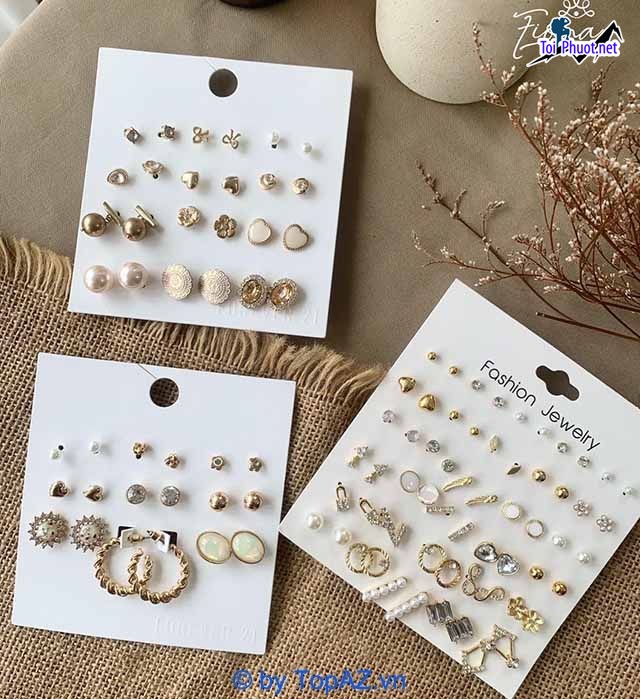 Top 10 Shop phụ kiện được phái đẹp yêu thích nhất tại Hưng Yên khuyên tai lấp lánh (2)