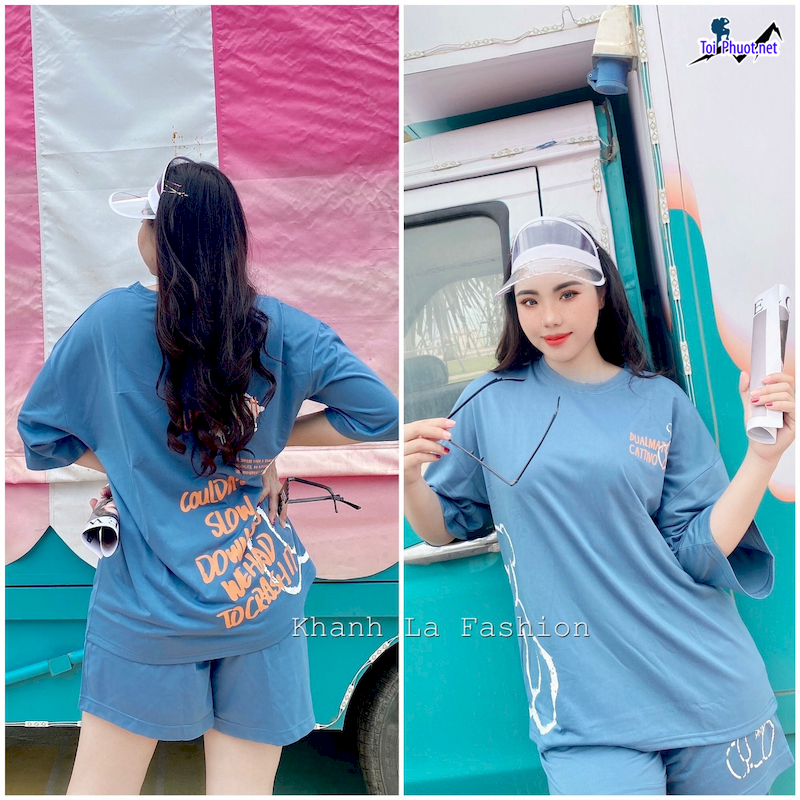 Đồ bộ thun cotton thái lan nam nữ Đà Nẵng form rộng (1)