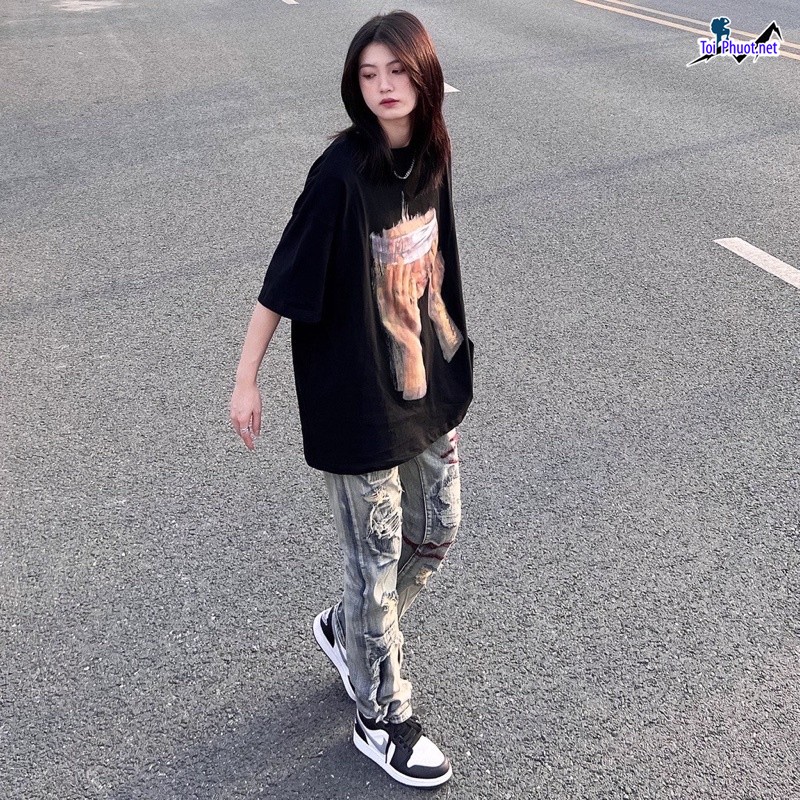 Đồ bộ thun cotton thái lan nam nữ Đồng Xoài Bình Phước form rộng (4)