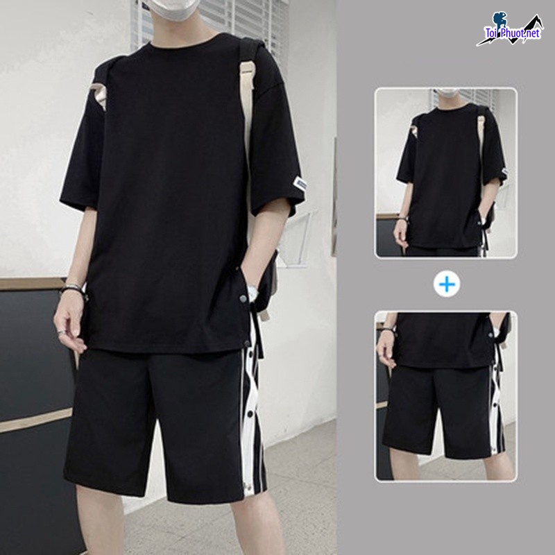 Đồ bộ thun cotton thái lan nam nữ Hưng Yên form rộng (2)