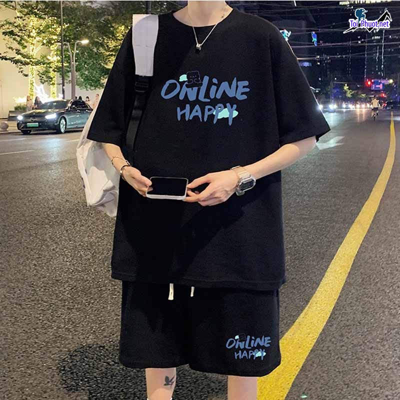 Đồ bộ thun cotton thái lan nam nữ Lạng Sơn form rộng (3)