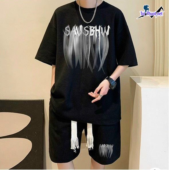 Đồ bộ thun cotton thái lan nam nữ Rạch Giá Kiên Giang form rộng (1)