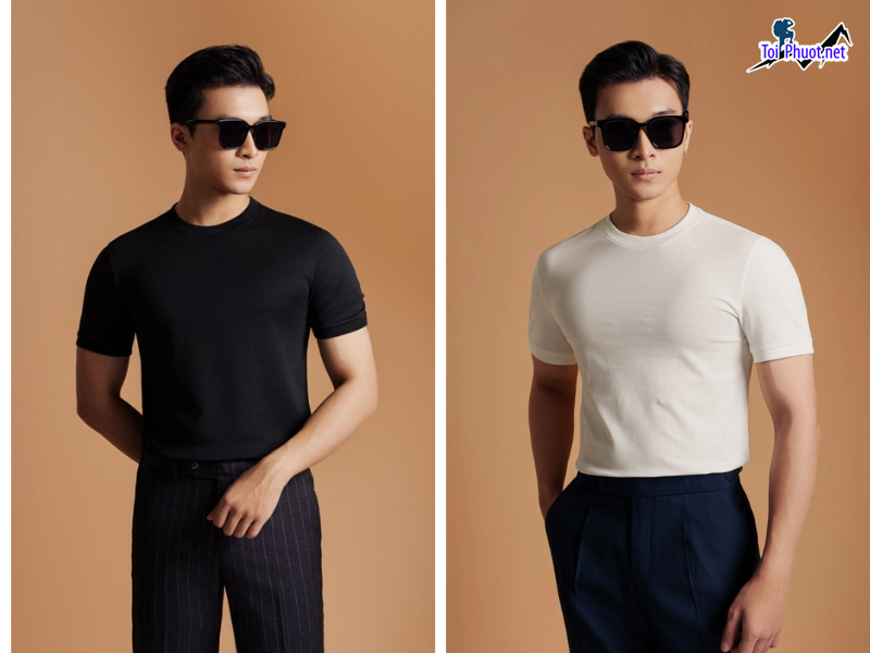 Shop áo thun nam nữ thái lan Hà Nội hàng đẹp chất cotton (2)