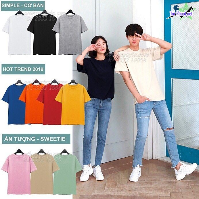 Shop áo thun nam nữ thái lan Mỹ Tho Tiền Giang hàng đẹp chất cotton (1)