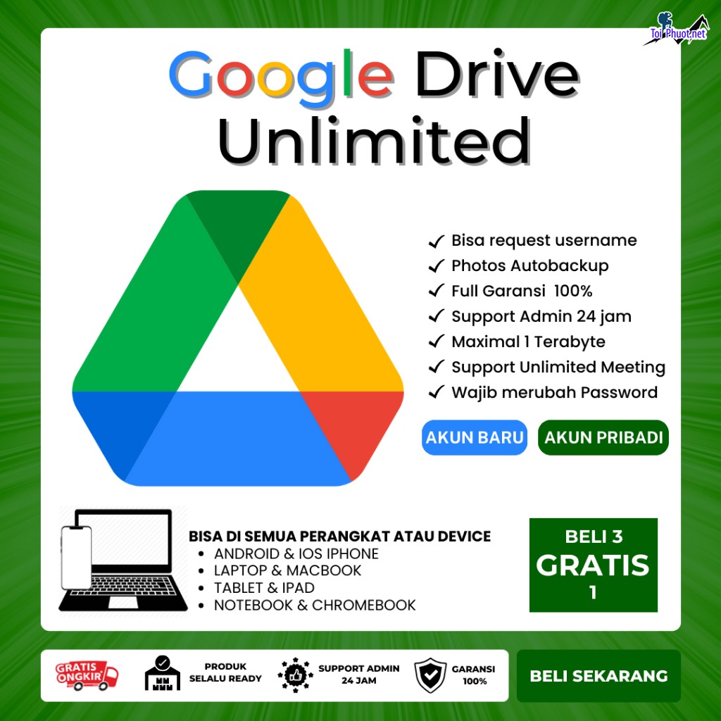 Top 3 bán tài khoản drive google không giới hạn Kon Tum vĩnh viễn (1)